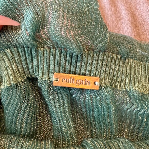 Cult Gaia Green Ruffled Blouse - Picture 4 of 5